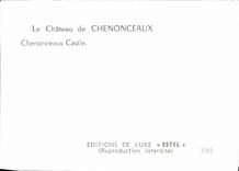 POSTAL MODERNA el castillo de Chenonceaux