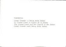 MODERN CARD Venezia Canal Large E Chiesa Della Salute