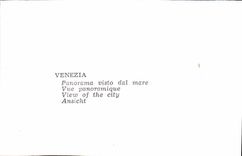 MODERN CARD Venezia Panorama Vistro dal Pond