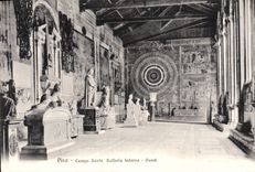 VINTAGE POSTCARD Rammed Campo Santo Galleria Interno Western