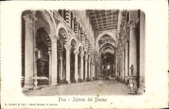 VINTAGE POSTCARD Interno LED duomo Rammed