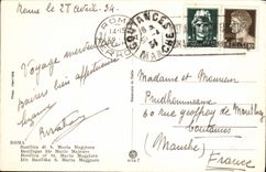 POSTAL Roma Basillica de la VENDIMIA de St Maria Maggiore