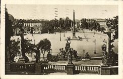 POSTAL Roma Piazza del Popolo Vista dal Pincio de la VENDIMIA