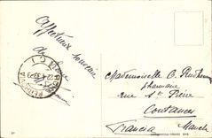 POSTAL S Pedro de la VENDIMIA gobernado en bronzo