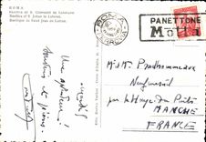 POSTAL MODERNA basílica de Roma Saint de Jean de Laterano Tram