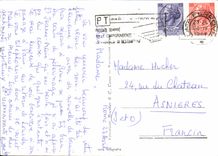 POSTAL MODERNA plaza S Pedro de Roma