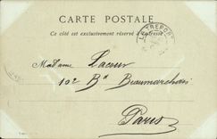 La POSTAL Treport de la VENDIMIA salió del faro robusto del barco