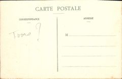 VINTAGE POSTCARD Tours Law courts and Water Tram Jets