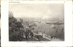 CPA Revue navale au Treport 1843 Bateaux 