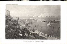 La POSTAL de la VENDIMIA reexaminó naval en el barco 1843 de Treport