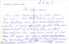 MODERN CARD Troyes the Swimming pool and the Canal