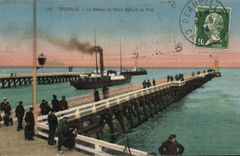 POSTAL Trouville de la VENDIMIA el barco de Le Havre