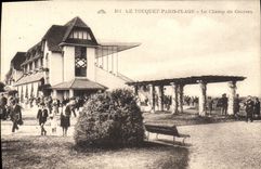 VINTAGE POSTCARD Touquet Paris Beach the Racecourse Hippisme Horse