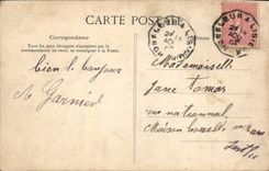 POSTAL Trouville de la VENDIMIA la salida de Beteau de Le Havre