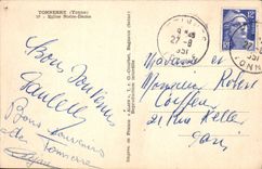 VINTAGE POSTCARD Thunder Notre Dame Church