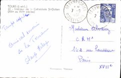 CPM Tours Interieur de la Cathedrale St Gatien 