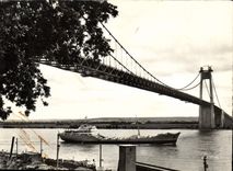 MODERN CARD Bridge of Tancarville Dahra of the SAGA Tanker Boat