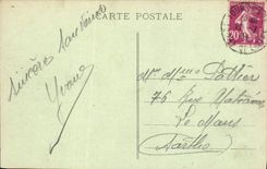 POSTAL Amboise de la VENDIMIA el ataque frontal Louis Xll del castillo