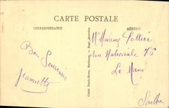 VINTAGE POSTCARD D B Saintes View of the Bridge