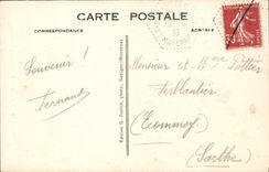 Cueva de Saulges de la POSTAL de la VENDIMIA de la galería de Rochefort de las figurillas