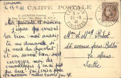 VINTAGE POSTCARD Locronan the Place the Old Well Houses of XVle