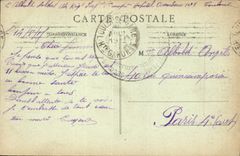 POSTAL Toulouse de la VENDIMIA el hospital auxiliar del sello del lavabo redondo grande