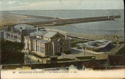 VINTAGE POSTCARD Boulogne on Sea the Casino and the Pier