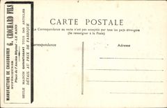 VINTAGE POSTCARD Consolation Source of Lancot Publicite Crochard Chaussures Places Old Hospital Mans