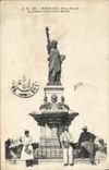 VINTAGE POSTCARD Bordeaux Places Picardy Freedom illuminant the World