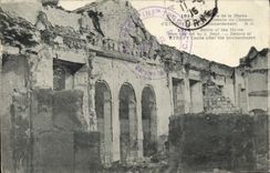 CPA Etrepy Details du chateau apres le bombardement Militaria 