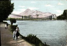 Puente de Grenoble de la POSTAL de la VENDIMIA en Drac
