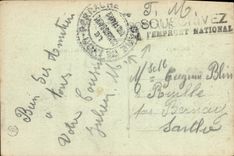 La POSTAL Lyon de la VENDIMIA asa monumental con el parque de la cabeza del oro