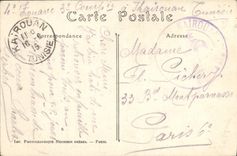 VINTAGE POSTCARD the Great Prayer terminal the Ramadan seal 4th Kairouan zouave