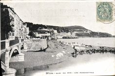 VINTAGE POSTCARD Nice Quay of the South Ponchettes Lavender fields