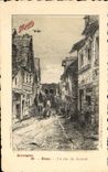 VINTAGE POSTCARD Dinan the street of Jerzual Maggi Publicity