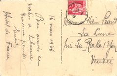 VINTAGE POSTCARD Libourne the quay of Isle and the turn of the large port