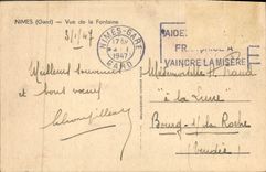 CPA Nimes Vue de la Fontaine 