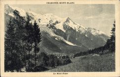 Montaje Blanc de Chamonix de la POSTAL de la VENDIMIA