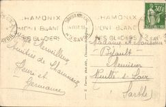 Montaje Blanc de Chamonix de la POSTAL de la VENDIMIA