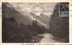 CPA Chamonix L'Arve et le Mont Blanc 