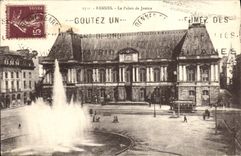 VINTAGE POSTCARD Rennes Law courts