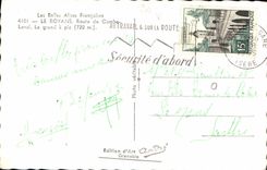 MODERN CARD Royans Route of Combe Laval the large one has peak