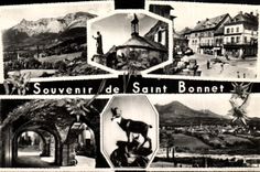 MODERN CARD To remember of Saint Bonnet Chamois
