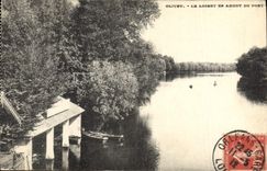 VINTAGE POSTCARD Olivet Loiret upstream of the Bridge