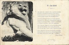 VINTAGE POSTCARD the Belfort Lion
