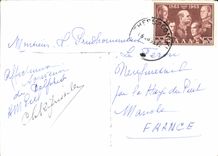 Teatro de Delphes de la POSTAL de la VENDIMIA y el templo de Apolo