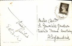 VINTAGE POSTCARD Reggio Enilia Piassa Della Vittoria