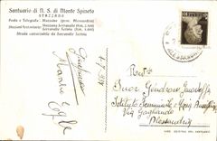 VINTAGE POSTCARD Samtuario Beyond Madonna Di Monte Spineto