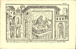 VINTAGE POSTCARD Monks