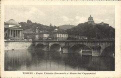 VINTAGE POSTCARD Torino Big shot Vittorio Emanuele Monte Dei Cappuccini
